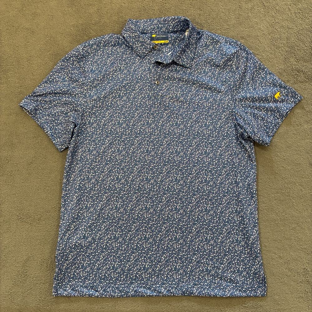Jack Nicklaus True Navy Straight Hem Polo Short Sleeve Golf Shirt Men's Size M